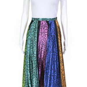 Delfi Collective Multi Coloured Silk Skirt Size L